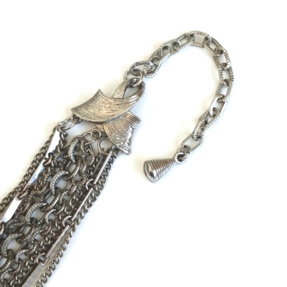 Multi String Choker Style Bronze / Aged Brass Vin… - image 5